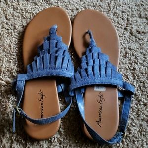 Blue jean sandles